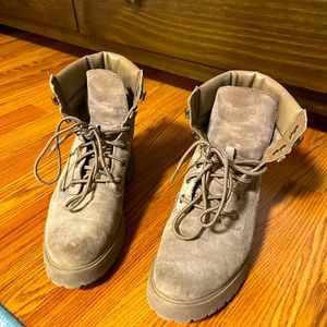 Timberland Carnaby CoolTan Suede Lace Up Casual Ankle Boots WOMENS SIZE Sz 9